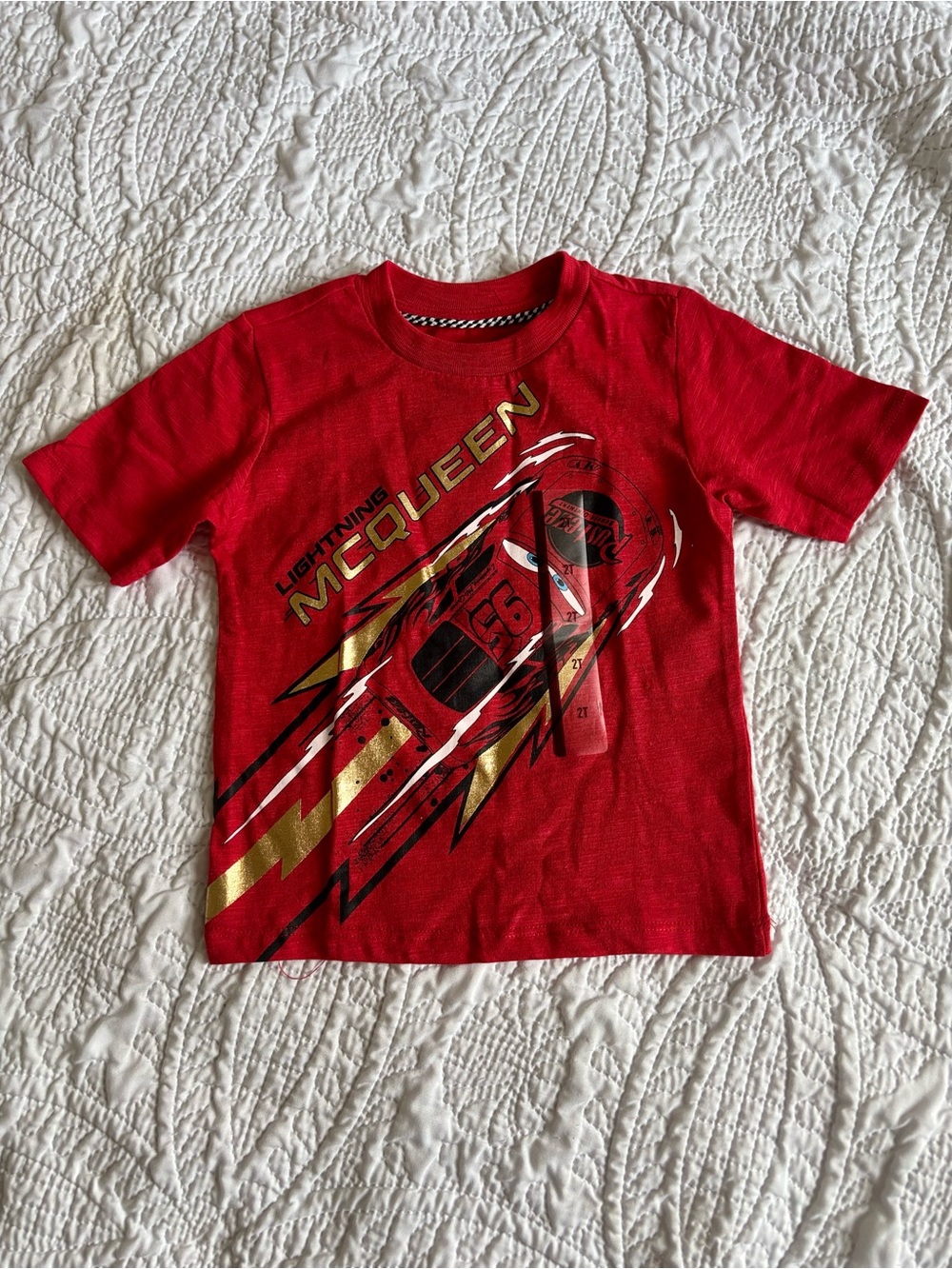Lightning McQueen Red Graphic Tee NWT